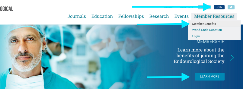 Links to membership benefits page